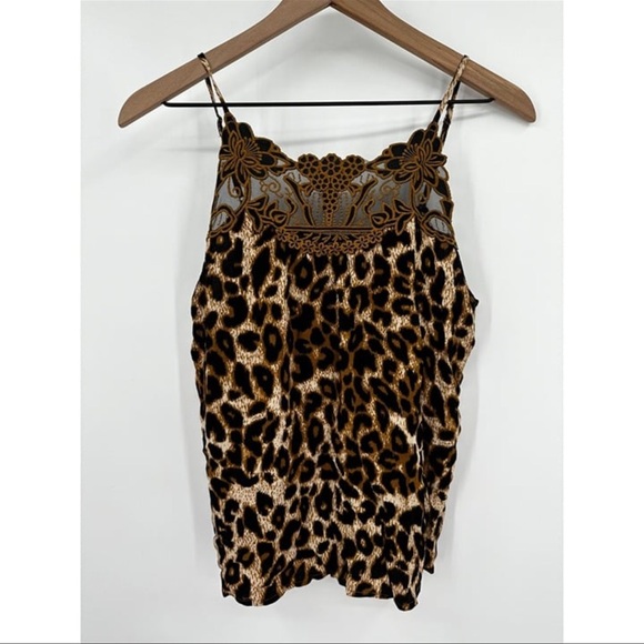 NWT Maurices Animal Print Camisole Lace Tank Top in Cheetah Print Size Medium - Picture 7 of 9